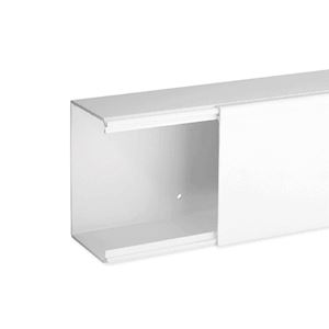 [IBOB00360] [IBOCO] Goulotte de distribution non cloisonnable TA-E 100x80 1 compartiment blanche