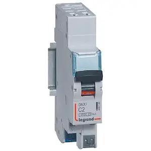[LEG406780] [LEGRAND] Disjoncteur DNX³ 4500 - auto/auto - U+N 230V~ 2A - 4,5kA - courbe C - 1 module