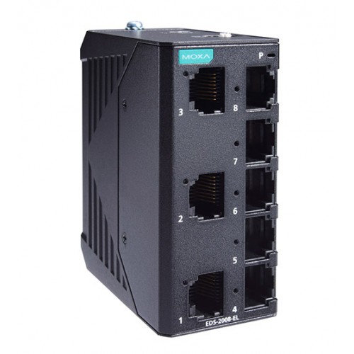 [EDS-G2008-ELP] [MOXA] Commutateur Ethernet 8 ports Gigabit boîtier plastique